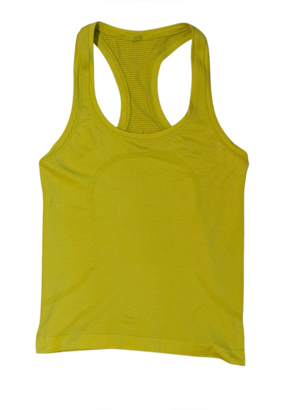 Lululemon Swiftly Tech Racerback Tank Size Small Lime Green Yellow